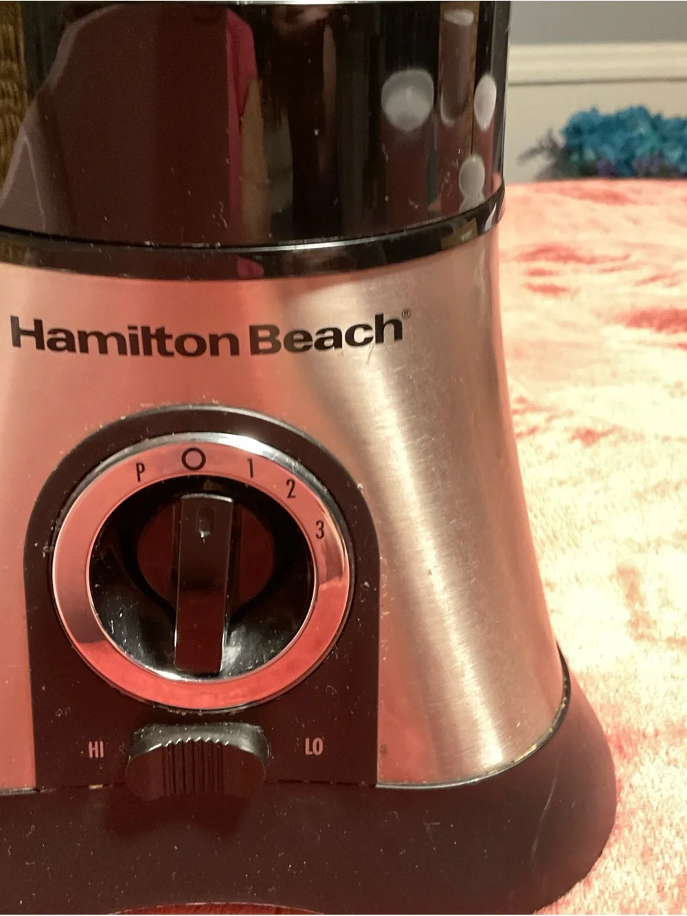 Hamilton Beach Stainless Silver and Black Glass Blender - Multi-Speed